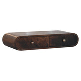 Wall Mounted Console Table - Walnut - Furniture Home Direct
