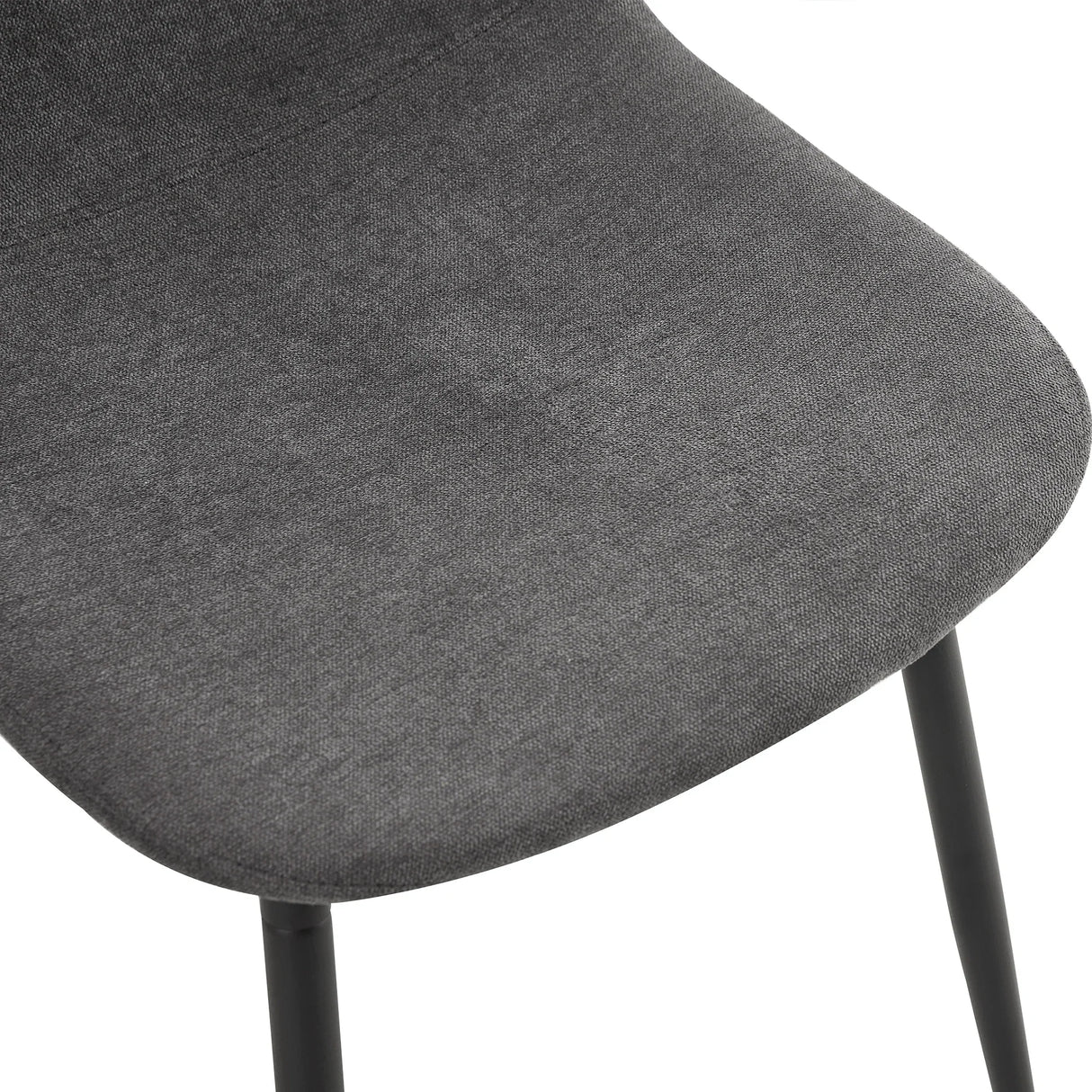 Dining Set With 8 Upholstered Chairs And Wood Table Gray - Furniture Home Direct