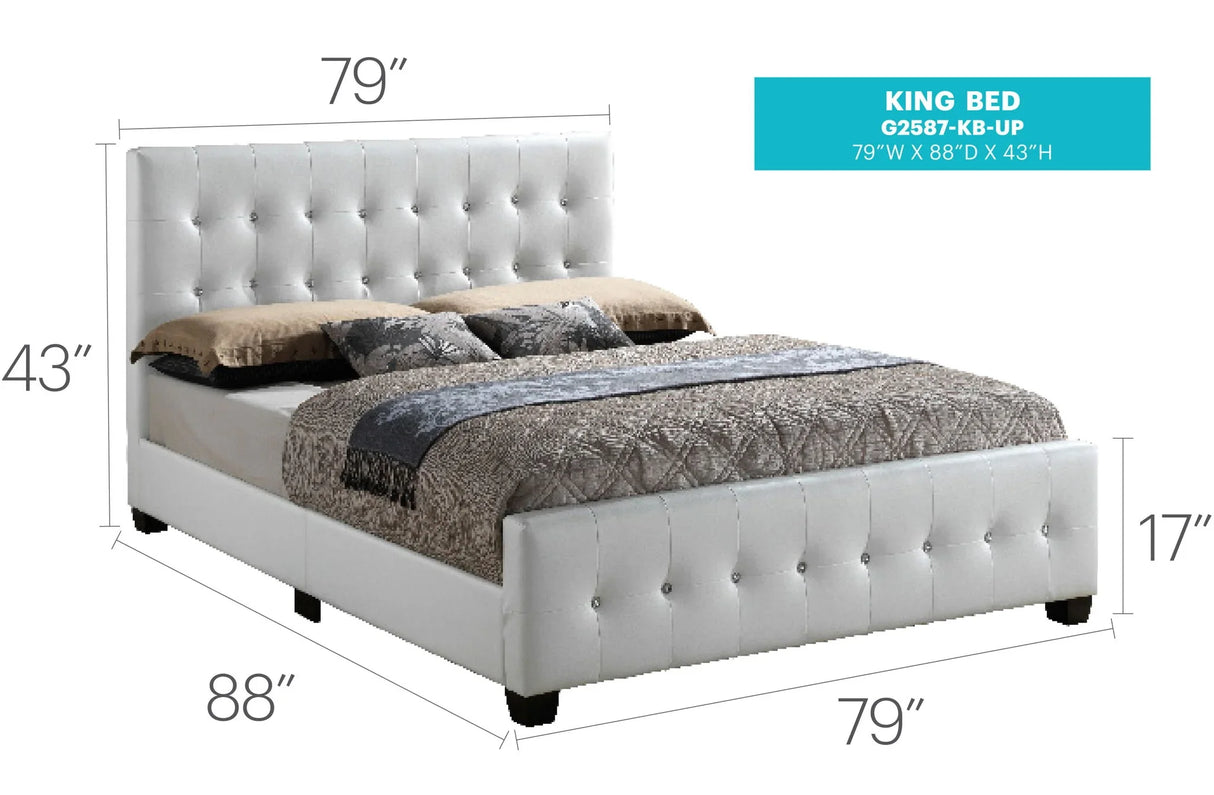 Stylish Transitional Bed - Furniture Home Direct