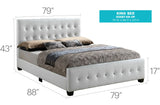Stylish Transitional Bed - Furniture Home Direct