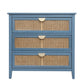 3 Drawer Cabinet, Natural Rattan, American Furniture - Furniture Home Direct