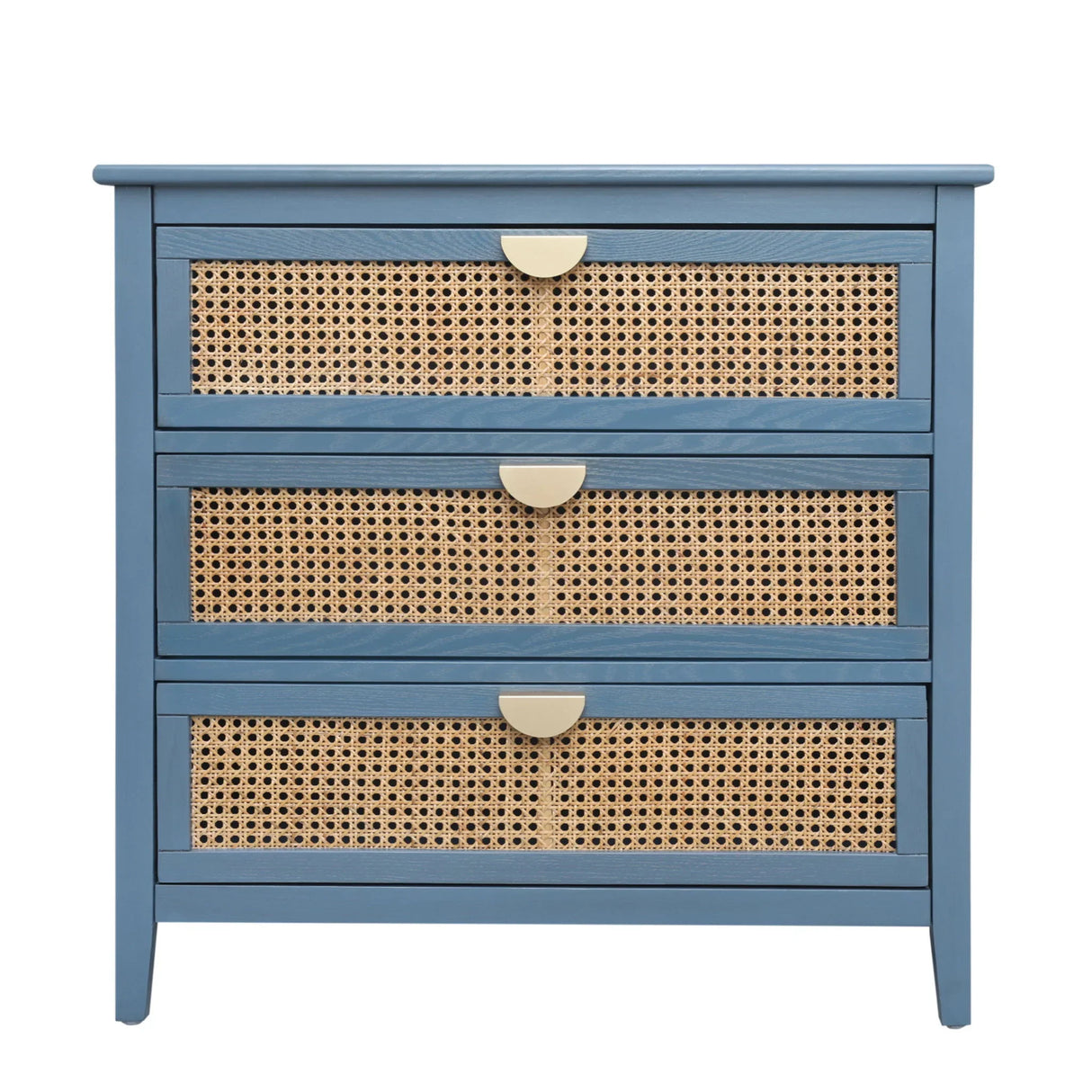 3 Drawer Cabinet, Natural Rattan, American Furniture - Furniture Home Direct