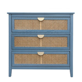 3 Drawer Cabinet, Natural Rattan, American Furniture - Furniture Home Direct