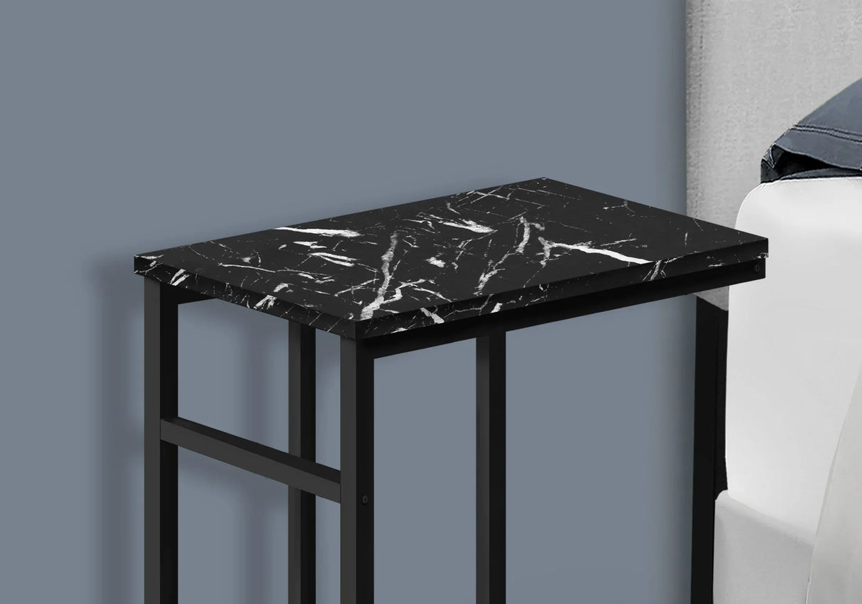 Accent Table, C - Shaped, Modern Design - Black - Furniture Home Direct
