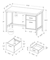 Computer Desk For Home Office, Left, Right Set - Up, Storage Drawers, Modern Design - Furniture Home Direct