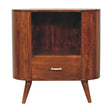 Cortez - T Bar Open Slot Cabinet - Dark Brown - Furniture Home Direct