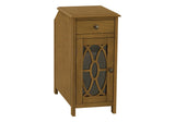 Accent Side Table, Storage Drawer, Traditional - Taupe - Furniture Home Direct