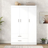 3 Door Wardrobe With 2 Drawers - Furniture Home Direct