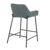 Daniella - Industrial Fixed Height Counter Stool (Set of 2) - Furniture Home Direct