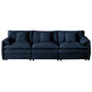Modern Chenille Oversized Deep Seat Sectional Sofa With Pillows - Furniture Home Direct
