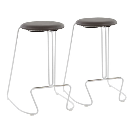 Finn - Contemporary Counter Stool (Set of 2) - Furniture Home Direct