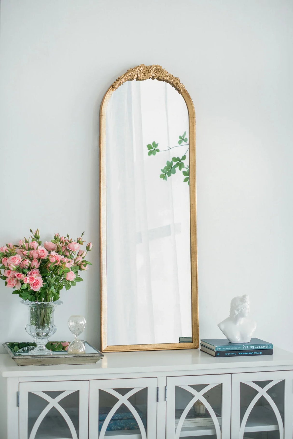 Wood Floor Mirror, Full Body Mirror Dressing Make Up Mirror For Bathroom - Furniture Home Direct