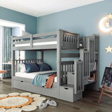 Bunk Bed With Shelves And 6 Storage Drawers - Furniture Home Direct