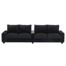 Modern 4 Seater Corduroy Sofa Couch With USB Ports And Hidden Storage - Furniture Home Direct