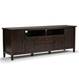 Warm Shaker - TV Media Stand Handcrafted - Tobacco Brown - Furniture Home Direct