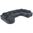 U-Shaped Oversized Modular Cloud Sectional Sofa With Deep Seat For Living Room - Furniture Home Direct