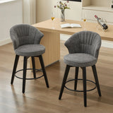 Wing Back Swivel Bar Stools (Set of 2) - Furniture Home Direct
