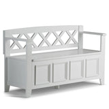 Amherst - Handcrafted Entryway Storage Bench - Furniture Home Direct