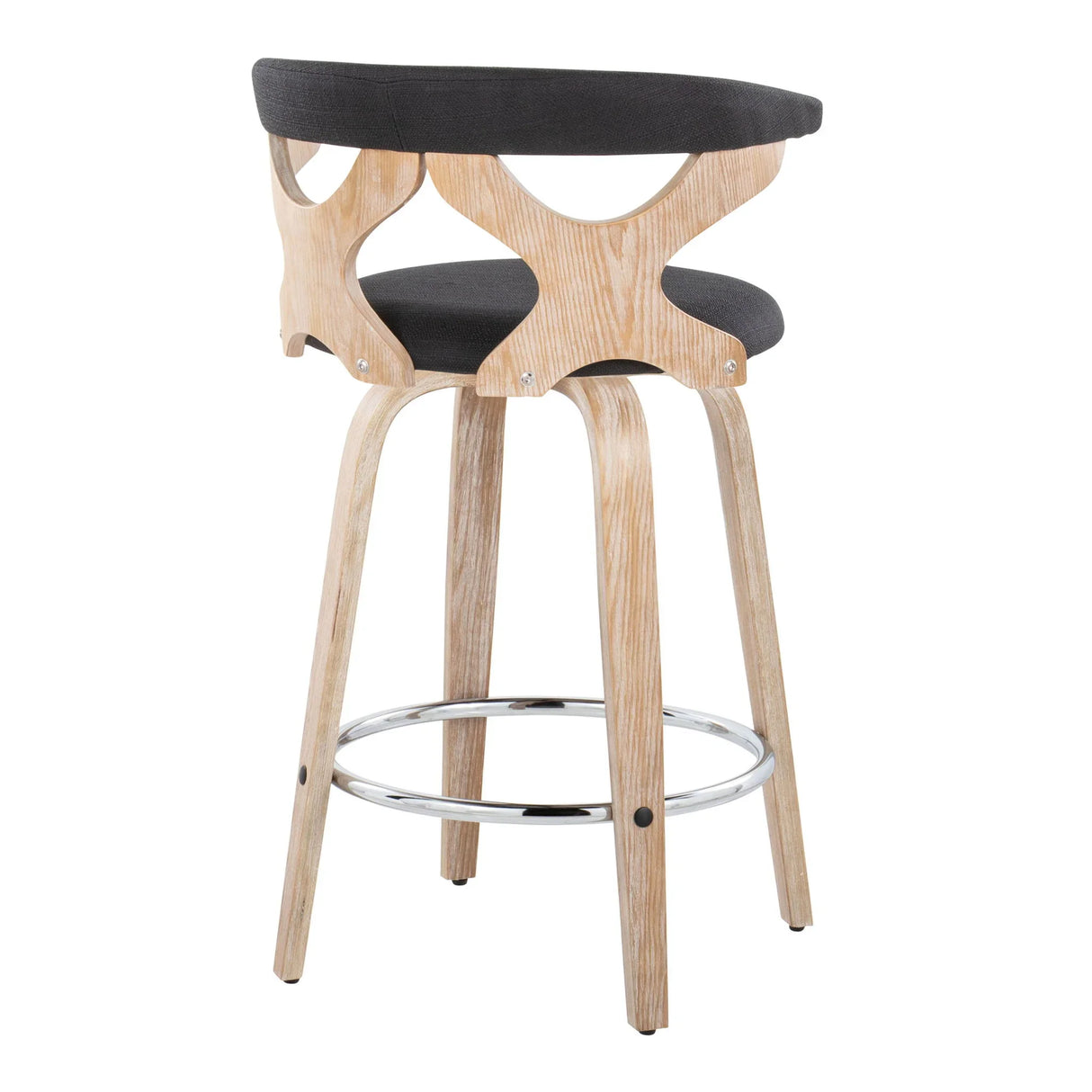 Gardenia - Mid Century Modern Fixed Height Counter Stool With Swivel (Set of 2) - Furniture Home Direct