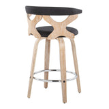 Gardenia - Mid Century Modern Fixed Height Counter Stool With Swivel (Set of 2) - Furniture Home Direct