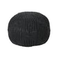 Bordeaux - Knitted Cotton Round Pouf - Furniture Home Direct
