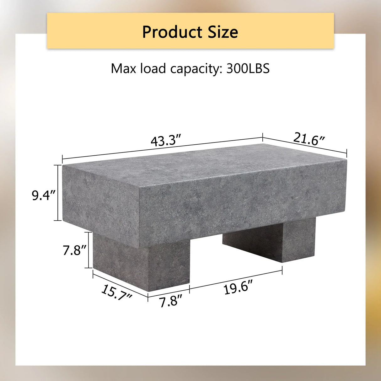 Modern Simple Marble Texture Coffee Table - Furniture Home Direct