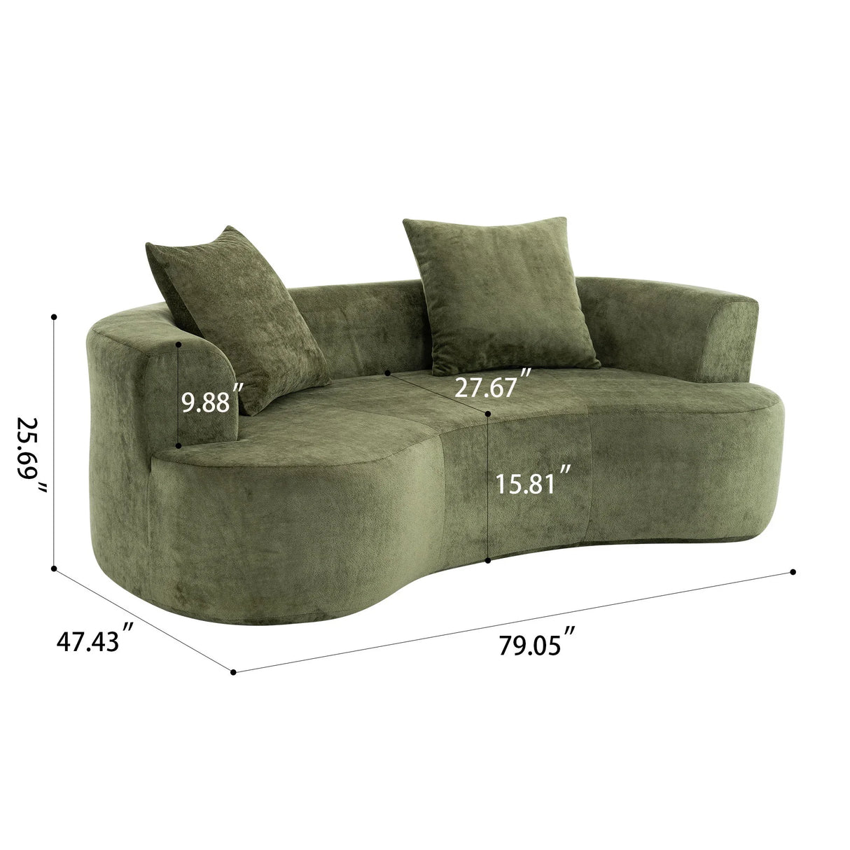 Cloud Modular Sectional Sofa With Chaise, With Deep Seat - Furniture Home Direct