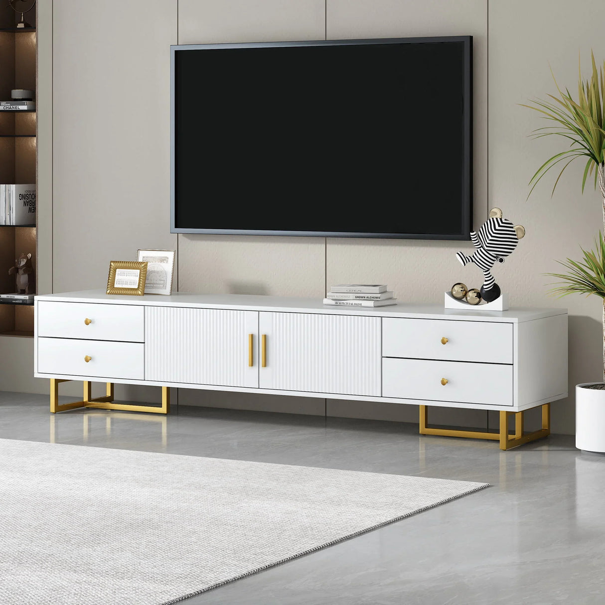 Modern TV Stand With Storage For Living Room - Furniture Home Direct