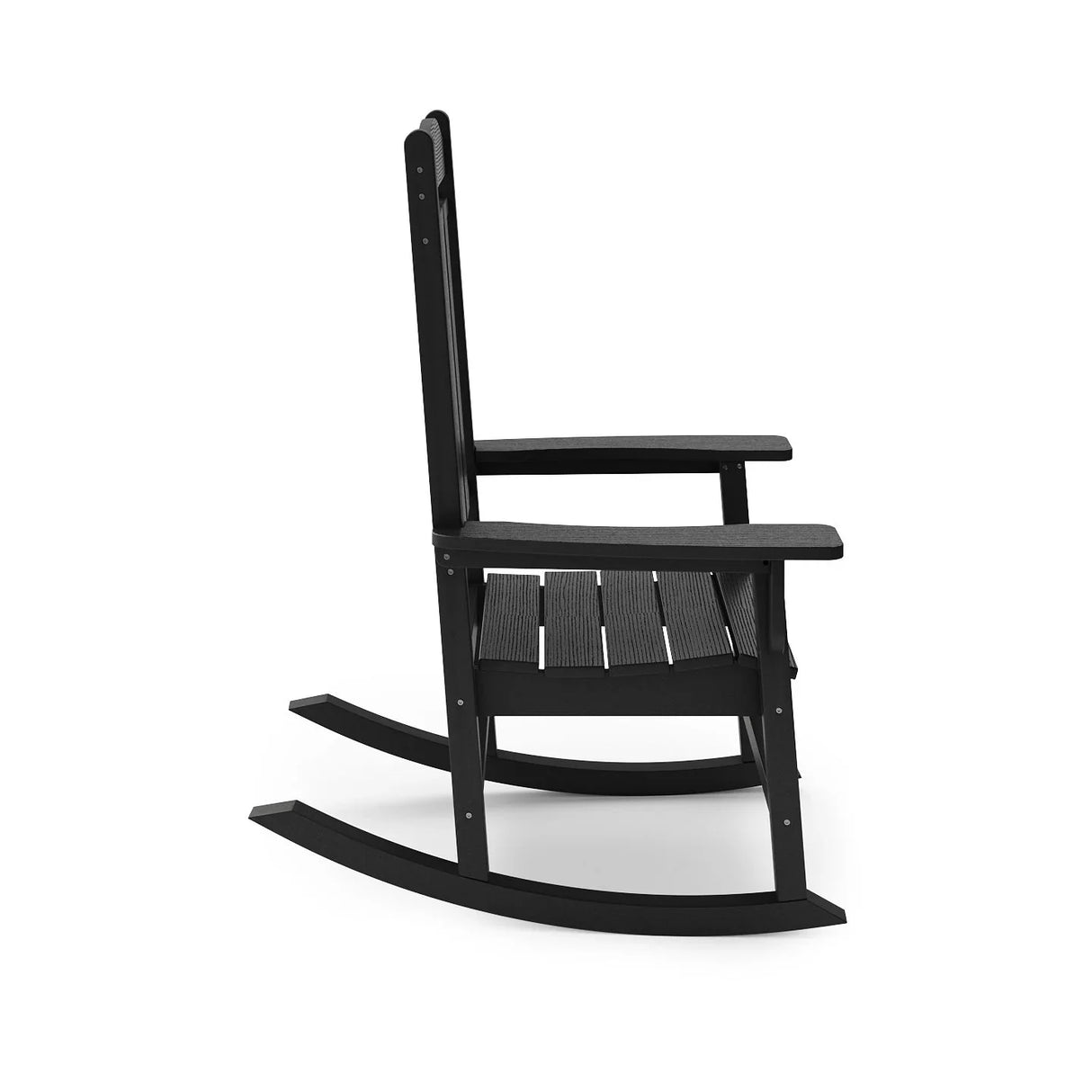 Traditional Porch Rocker Classic HDPE Poly Lumber For Porch, Patio, And Garden Comfort - Furniture Home Direct