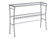 Accent Console Table For Entryway, Contemporary & Modern - Silver - Furniture Home Direct