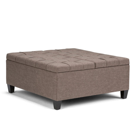 Harrison - Upholstered Coffee Table Storage Ottoman - Furniture Home Direct