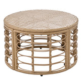7 Piece Outdoor Patio All-Weather Rattan Sectional Sofa Set With Thick Cushions And Pillows - Beige - Furniture Home Direct