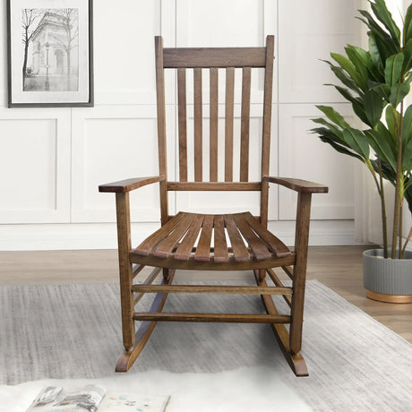 Balcony Porch Adult Rocking Chair - Wood - Furniture Home Direct