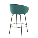 Claire - Contemporary / Glam Counter Stool (Set of 2) - Furniture Home Direct