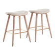Saddle - Contemporary Counter Stool (Set of 2) - Furniture Home Direct