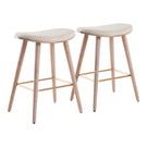 Saddle - Contemporary Counter Stool (Set of 2) - Furniture Home Direct