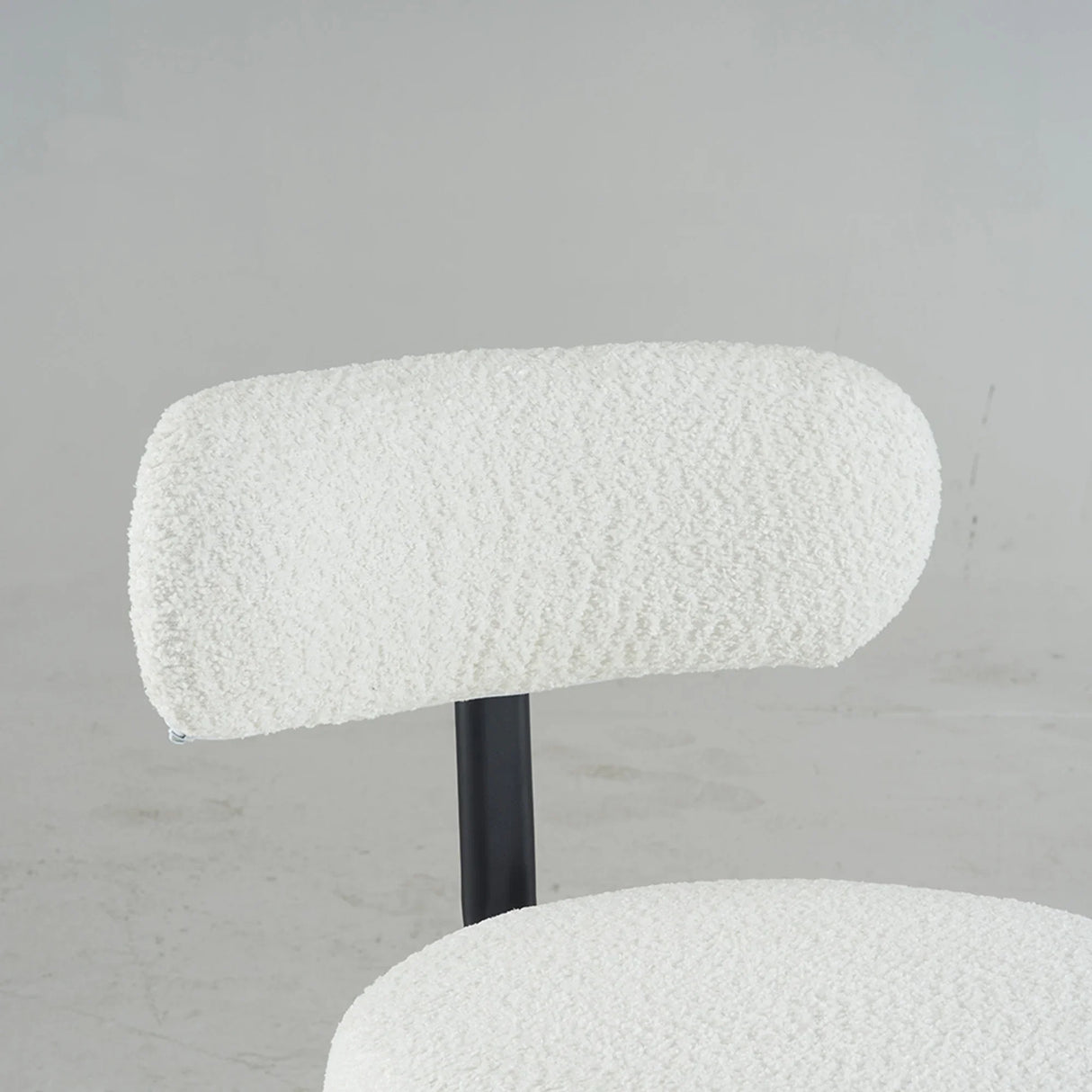 Counter Height Bar Stool Swivel Fabric Upholstery White - Furniture Home Direct