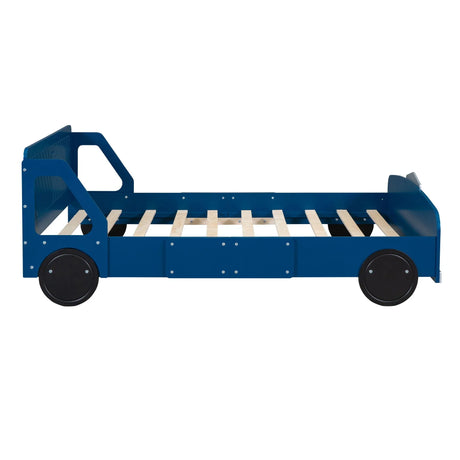 Car Shaped Platform Bed With Wheels - Furniture Home Direct
