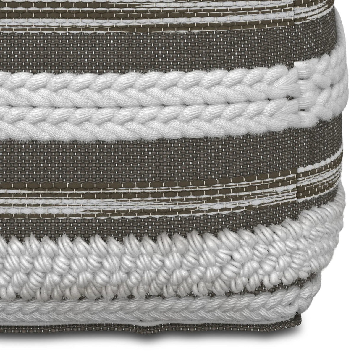 Sommer - Handcrafted Square Pouf - Furniture Home Direct