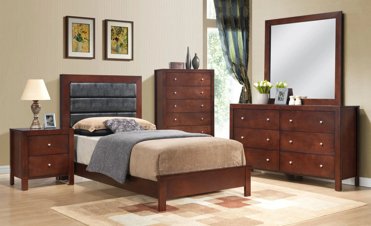 Transitional Modern Design Bed - Furniture Home Direct