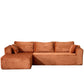 Compression Sectional Couch With Comfy Chaise, Boneless L Shape Sofa With Deep Seat - Furniture Home Direct