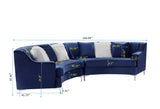 Velvet Curved Sofa - Furniture Home Direct