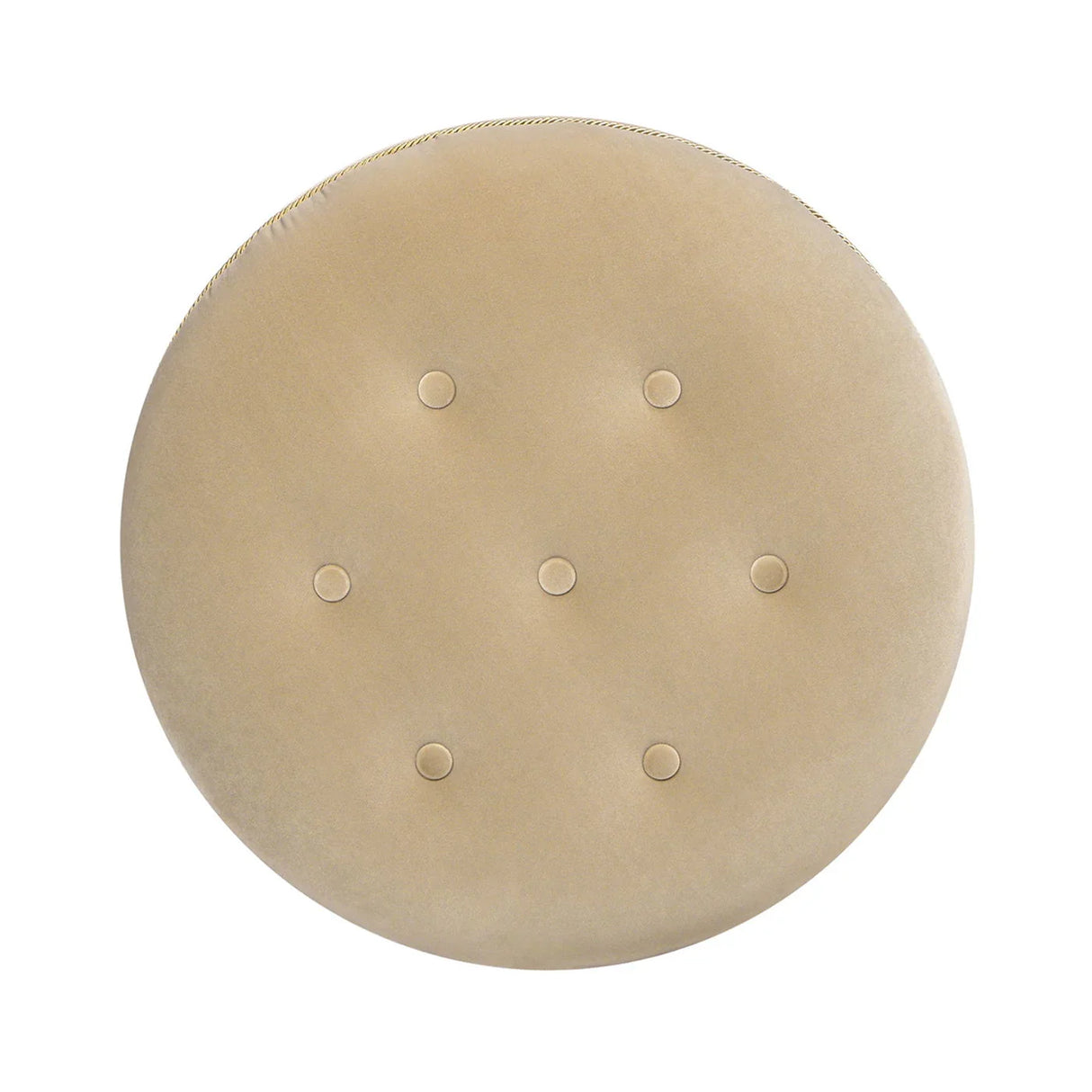Yolanda - Round Upholstered Accent Ottoman - Furniture Home Direct