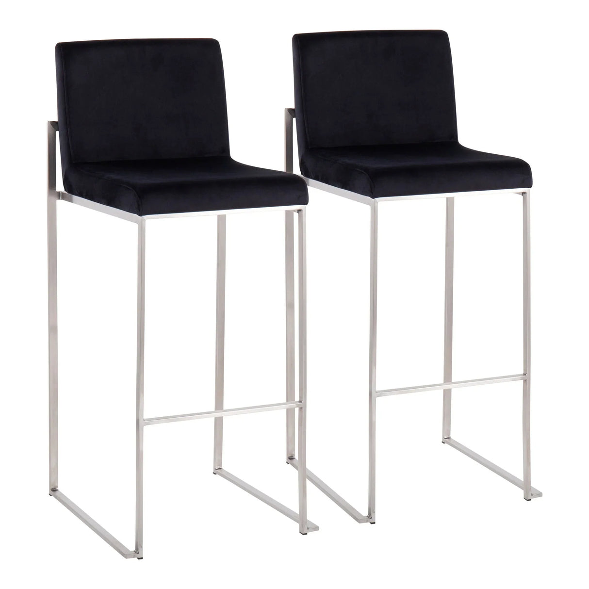 Fuji - Contemporary And Modern Elegance High Back Barstool - Furniture Home Direct