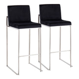 Fuji - Contemporary And Modern Elegance High Back Barstool - Furniture Home Direct
