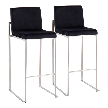 Fuji - Contemporary And Modern Elegance High Back Barstool - Furniture Home Direct