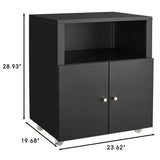 Home Office Printer Stand With Wheels And File Cabinet