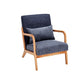 Accent Arm Chair With Pillow Upholstered - Furniture Home Direct