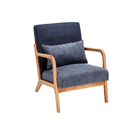 Accent Arm Chair With Pillow Upholstered - Furniture Home Direct