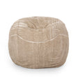 Vida - Modern 5 Foot Rounded Bean Bag - Snow White / Beige - Furniture Home Direct